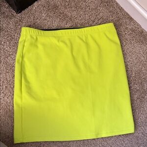Derek Heart Neon Lime Mini Skirt